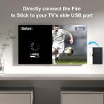 IBERLS USB Power Cable Adapter Compatible with All Fire TV Sticks, Support 4K Video, Eliminating AC Outlet Decluttering Messy Cords, Latest Generation 2000mAh Advanced Charger Cord