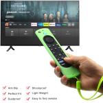 Pinowu Silicone Remote Case (2pcs, Nightglow) Compatible for Firestick 4K Max/Insignia/Pioneer/Fire TV 4-Series/Omni Alexa Voice Remote Enhanced w/Lanyard (Green and Blue)