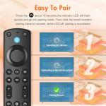 Replacement-Voice-Remote Fit for Fire-Smart TV Stick/TV Cube, Stick 4K/4K Max(1st / 2nd Gen), Stick HD/Lite, Smart TV 3rd Gen, Compatible with Insignia/Pioneer Smart TVs