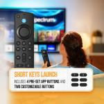 Replacement Voice Remote Control Fit for All Fire-Series, for Stick 4K Max/4K (1st/2nd Gen) & All Fire-TCL TVs Cube, TVs Stick (2nd/3rd Gen)/Lite/HD, and for Insignia Pioneer HD Omni Series