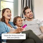 (2 Pack) Fire Stick Remote Cover 3rd Gen with Alexa Voice Remote,Fire TV Remote Cover Glow in The Dark, Anti Slip Shockproof Silicone Protective Case with Lanyard(Glow Yellow&Not Glow Rose Red)