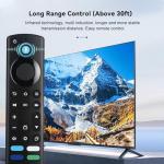 Replacement All Fire Smart TV Remote(Insignia, Toshiba, Onmi, Pioneer), Compatible for Fire Stick/Cube Remote(4K, 1st, 2nd, 3rd Gen, Life) with Voice