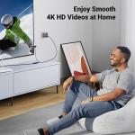 UGREEN Ethernet Adapter for Fire TV Stick, Micro USB to Ethernet Adapter with 3.3 ft Cable & Power Cord, Compatible for Fire Stick Basic/2nd/4k/Lite, Chromecast 1/2/3/Ultra/Audio, Plug & Play, 100Mbps