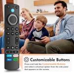 Replacement-Voice-Remote Fit for Fire-Smart TV Stick/TV Cube, Stick 4K/4K Max(1st / 2nd Gen), Stick HD/Lite, Smart TV 3rd Gen, Compatible with Insignia/Pioneer Smart TVs