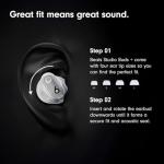 Beats Studio Buds + | True Wireless Noise Cancelling Earbuds, Enhanced Apple & Android Compatibility, Built-in Microphone, Sweat Resistant Bluetooth Headphones, Spatial Audio - Ivory