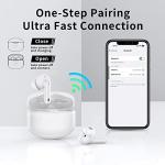 XIAOWTEK A40 Pro Wireless Earbuds, 50Hrs Playtime Bluetooth Earbuds Built in Noise Cancellation Mic with Charging Case, Bluetooth Headphones with Stereo Sound, IPX7 Waterproof Ear Buds for Phone