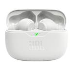 JBL Vibe Beam - True Wireless JBL Deep Bass Sound Earbuds, Bluetooth 5.2, Water & Dust Resistant, Hands-free call with VoiceAware, Up to 32 hours of battery life (White)