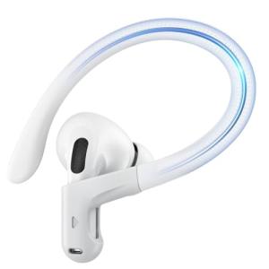 Gcioii Memory Titanium Alloy Ear Hooks for AirPods Pro 3, AirPods Pro 2, AirPods Pro & AirPods 3, Anti-Slip Sport Accessories [Added Anti-Lost Lanyard] Comfortable Secure Fit, White
