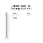 Apple Pencil Pro: Latest Model - Device Compatibility Check Required - Pixel-Perfect Precision, Tilt and Pressure Sensitivity, Ideal for Note-Taking, Drawing, and Art. Charges and Pairs Magnetically