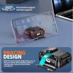 Inesore Compatible with AirPods Pro 2nd/1st Generation Case Cover with Phone Stand & Cleaning Kit,Compatible with Magsafe,Magnetic Automatic Lock for iPod Pro Charging Case(USB-C/Lightning Cable)