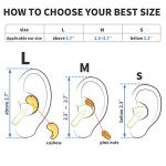 [2 Pairs] DamonLight Ear Hooks for AirPods Pro 2 & 1, AirPods 4 & 3 & 2 & 1, Airpod Ear Hook, Anti-Slip Comfortable Fit, Ergonomic Design, AirPods Accessories (Medium, White)