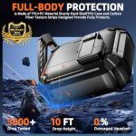 Inesore Compatible with AirPods Pro 2nd/1st Generation Case Cover with Phone Stand & Cleaning Kit,Compatible with Magsafe,Magnetic Automatic Lock for iPod Pro Charging Case(USB-C/Lightning Cable)