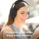 Silicone Case Cover for AirPods Max Headphones, Ear Pad Case Cover/Ear Cups Cover/Headband Cover for AirPod Max (USB-C/Lightning)(2024/2020),Accessories Silicone Protector for Apple AirPods Max, Black