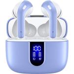 TAGRY Bluetooth Headphones True Wireless Earbuds 60H Playback LED Power Display Earphones with Wireless Charging Case IPX5 Waterproof in-Ear Ear buds with Mic for TV Smart Phone Laptop Computer Sports