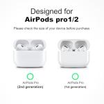 RFUNGUANGO AirPods Pro 2 Case, Compatible with AirPods Pro 2nd/1st Generation Protective Case with Phone Holder & Cleaning Kit, Magnetic Automatic Lock, Compatible with Magsafe, Black
