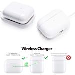 Galvanox AirPods Pro Charger - Wireless Charging Station for Apple AirPod Pro/AirPods Pro 2nd Generation (White)