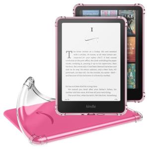MoKo Case for All-New 7" Kindle Paperwhite (12th Generation-2024) and Kindle Colorsoft Signature Edition 2024, Ultra Thin Clear Flexible Transparent TPU Skin Bumper Back Cover Shell, Clear