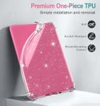MoKo Case for All-New 7" Kindle Paperwhite (12th Generation-2024) and Kindle Colorsoft Signature Edition 2024 Ultra Thin Clear Flexible Transparent TPU Skin Bumper Back Cover Shell, Clear Glitter