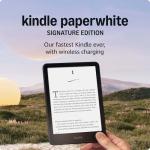 Like-new Amazon Kindle Paperwhite Signature Edition (32 GB) – Our fastest Kindle with auto-adjusting front light, wireless charging, and weeks of battery life – Metallic Black