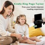 Page Turner Ring for Kindle,Remote Control for iPhone iPad Android Tablets E-Readers,Clicker Page Turner for Kindle Accessories for Camera Video Record&Shutter Selfie (Green)