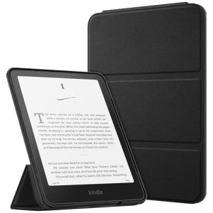 Fintie Trifold Case for 7" Kindle Paperwhite 2024 and Kindle Colorsoft - Ultra Lightweight Foldable Stand Cover Auto Wake/Sleep for Kindle Paperwhite 12th Gen, Black