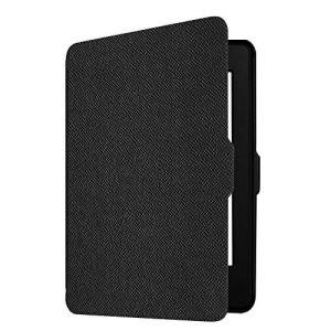 Fintie Slimshell Case for 6" Kindle Paperwhite 2012-2017 (Model No. EY21 & DP75SDI) - Lightweight Protective Cover with Auto Sleep/Wake (Not Fit Paperwhite 10th & 11th Gen), Black