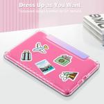 Fintie Case for 7" All-New Kindle Paperwhite (12th Generation, 2024) and Kindle Colorsoft, Ultra Clear Soft Light Transparent TPU Back Cover Auto Wake/Sleep, Fantasy Ombre