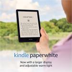 Amazon Kindle Paperwhite (16 GB) – Now with a larger display, adjustable warm light, increased battery life, and faster page turns – Black