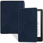 BOZHUORUI Slim Case for Kindle Paperwhite 11th Generation and Kindle Paperwhite Signature Edition eReader (6.8 inch, 2021 Release) - PU Leather Lightweight Cover with Auto Wake/Sleep (Navy Blue)