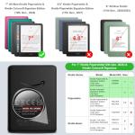 Fintie Case for 7" All-New Kindle Paperwhite (12th Generation, 2024) and Kindle Colorsoft - Slim Lightweight Shell PU Leather Protective Cover with Auto Sleep/Wake, Agave Green