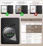 MoKo Case for All-New 7" Kindle Paperwhite(12th Gen 2024) and Kindle Colorsoft Signature Edition 2024, Lightweight Shell Cover with Hand Strap Auto Wake/Sleep for Kindle Paperwhite 2024, Denim Black