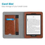 Fintie Stand Case for 6" Kindle Paperwhite (Fits 10th Generation 2018 and All Paperwhite Generations Prior to 2018) - Premium PU Leather Sleeve Cover with Card Slot and Hand Strap, Vintage Brown