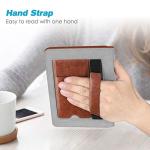Fintie Stand Case for 6" Kindle Paperwhite (Fits 10th Generation 2018 and All Paperwhite Generations Prior to 2018) - Premium PU Leather Sleeve Cover with Card Slot and Hand Strap, Vintage Brown
