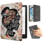 SCSVPN Double-Sided Magnetic Case for 7 inch Kindle Paperwhite 12th Gen & Kindle Colorsoft Signature Edition (2024 Release) | with Hand Strap | Auto Wake/Sleep | Premium PU Leather Hard Back Cover