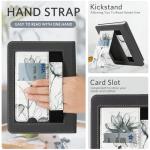 CoBak Stand Case for 7" Kindle Paperwhite 12th Gen 2024 and Kindle Colorsoft with Hand Strap - Compatible with iPhone MagSafe, for Samsung/Belkin/Anker Wireless Charging Pads, Durable, Auto Sleep Wake