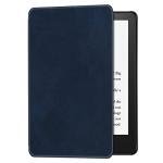 BOZHUORUI Slim Case for Kindle Paperwhite 11th Generation and Kindle Paperwhite Signature Edition eReader (6.8 inch, 2021 Release) - PU Leather Lightweight Cover with Auto Wake/Sleep (Navy Blue)