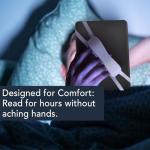 SEPTBEAM Ergonomic Silicone Hand Strap Holder for Kindle and Teblets - Handed Reading, Minimize Drops & Fatigue for Kindle Paperwhite/Kobo/Oasis/E-Book/Mini Teblets/Phone(Black)