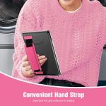 Fintie Case for 7" All-new Kindle Paperwhite (12th Generation, 2024) and Kindle Colorsoft, Ultra Slim Clear Soft Flexible Transparent TPU Back Shell Cover, Raspberry Hand Strap