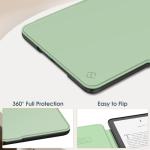 Fintie Case for 7" All-New Kindle Paperwhite (12th Generation, 2024) and Kindle Colorsoft - Slim Lightweight Shell PU Leather Protective Cover with Auto Sleep/Wake, Agave Green