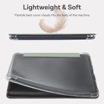 CoBak Case for Kindle Paperwhite (6.8" 11th Generation 2021 Released) & Paperwhite Signature Edition- New PU Leather Cover and Clear Soft Silicone Back Cover with Auto Sleep Wake Feature