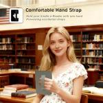 SCSVPN Double-Sided Magnetic Case for 7 inch Kindle Paperwhite 12th Gen & Kindle Colorsoft Signature Edition (2024 Release) | with Hand Strap | Auto Wake/Sleep | Premium PU Leather Hard Back Cover