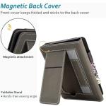 KEROM Case for 7"/6.8" Kindle Paperwhite (12th/11th Gen, 2024/2021), Kindle Colorsoft Signature Edition Case, PU Leather Foldable Stand Cover with Hand Strap & Auto Wake/Sleep, Flowers