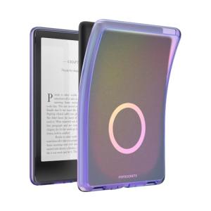 PopSockets Kindle Paperwhite 2021 Case (11th Gen, 6.8”) & Signature Edition – Slim Protective Cover with Built-in MagSafe-Compatible Ring for MagSafe PopGrip, E-Reader Accessory - Aura