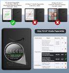 MoKo Case for 6.8" Kindle Paperwhite (11th Generation-2021) and Kindle Paperwhite Signature Edition, Light Shell Cover with Auto Wake/Sleep for Kindle Paperwhite 2021 E-Reader, Gray Forest