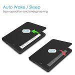 Fintie Slimshell Case for 6" Kindle Paperwhite (10th Generation, 2018 Release) - Premium Lightweight PU Leather Cover with Auto Sleep/Wake for Amazon Kindle Paperwhite E-Reader, Black