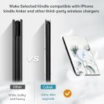 CoBak Stand Case for 7" Kindle Paperwhite 12th Gen 2024 and Kindle Colorsoft with Hand Strap - Compatible with iPhone MagSafe, for Samsung/Belkin/Anker Wireless Charging Pads, Durable, Auto Sleep Wake