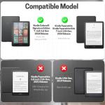 TNP Case for Kindle Paperwhite 12th Generation 2024 / Kindle Colorsoft Signature Edition - 7" PU Leather Protective Folio Cover for Kindle Paperwhite Kids with Auto Sleep/Wake, Don't Touch