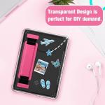 Fintie Case for 7" All-new Kindle Paperwhite (12th Generation, 2024) and Kindle Colorsoft, Ultra Slim Clear Soft Flexible Transparent TPU Back Shell Cover, Raspberry Hand Strap