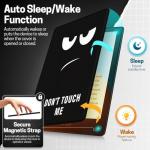 TNP Case for Kindle Paperwhite 12th Generation 2024 / Kindle Colorsoft Signature Edition - 7" PU Leather Protective Folio Cover for Kindle Paperwhite Kids with Auto Sleep/Wake, Don't Touch