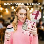 Pink Cherry Bow Case for 7"/6.8" eReaders,Compatible with Kindle Paperwhite 12th/11th Gen,MEEBOOK,Pocketbook,Colorsoft, Cute Stand Hand Strap Book Cover Sleeve Ebook Gifts Accessories 2024 2025